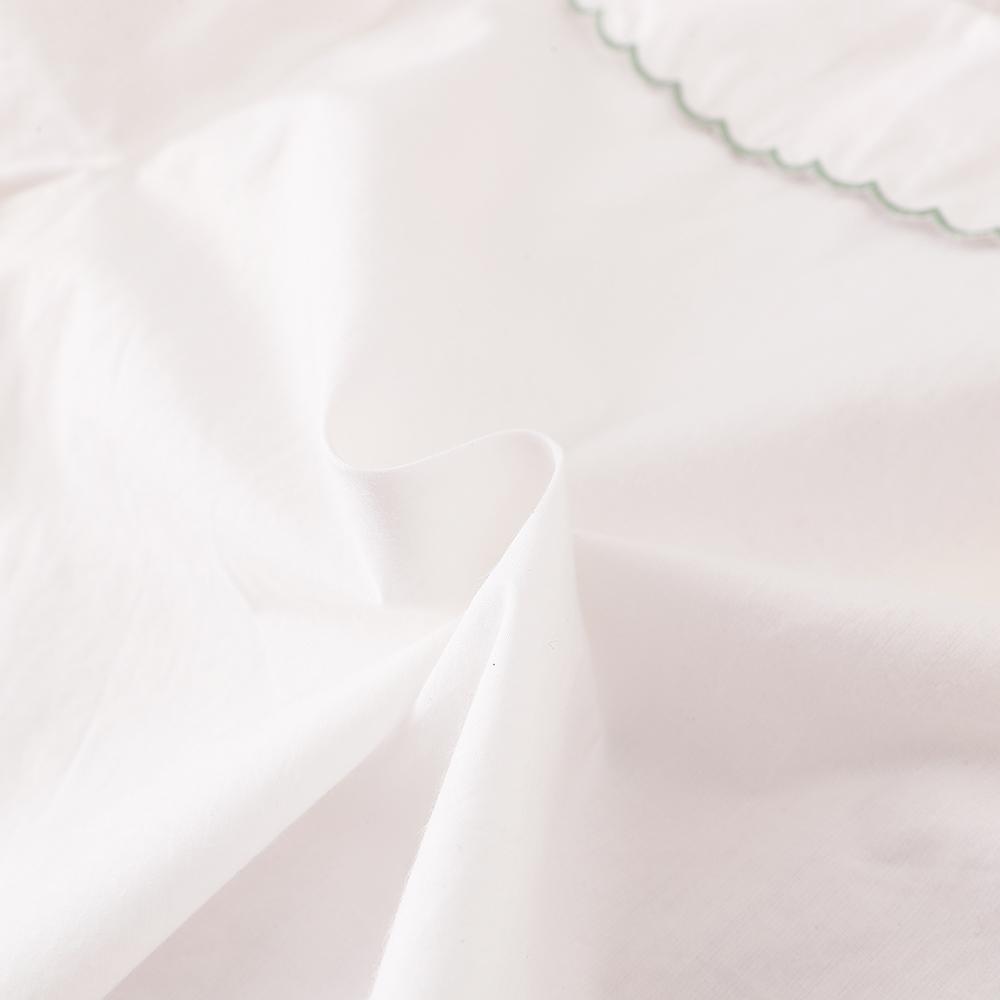 Рубашка для девочек с вышитым воротником, блузка с длинными рукавами для милой девочки 2-6 лет, детская белая рубашка