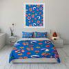 Flip-flops, beach balls, flowers. Bedding sets Duvet cover sets Duvet covers Pillowcases(1 * Duvet Cover 2 * Pillowcases without duvet insert)