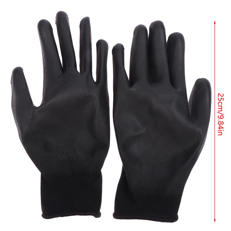 1 пара защитных рабочих антистатических перчаток с полиуретановым покрытием для ладоней, унисекс, дышащие противоскользящие перчатки для ремонта, принадлежности для плотников