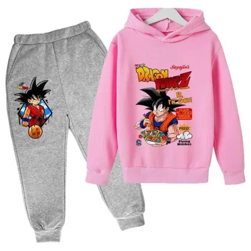 2025 Аниме Dragon Ball Z Толстовка 2-14 лет Детские толстовки Аниме Одежда Goku Толстовка Мальчики Девочки Толстовка Детский размер 100-160 см