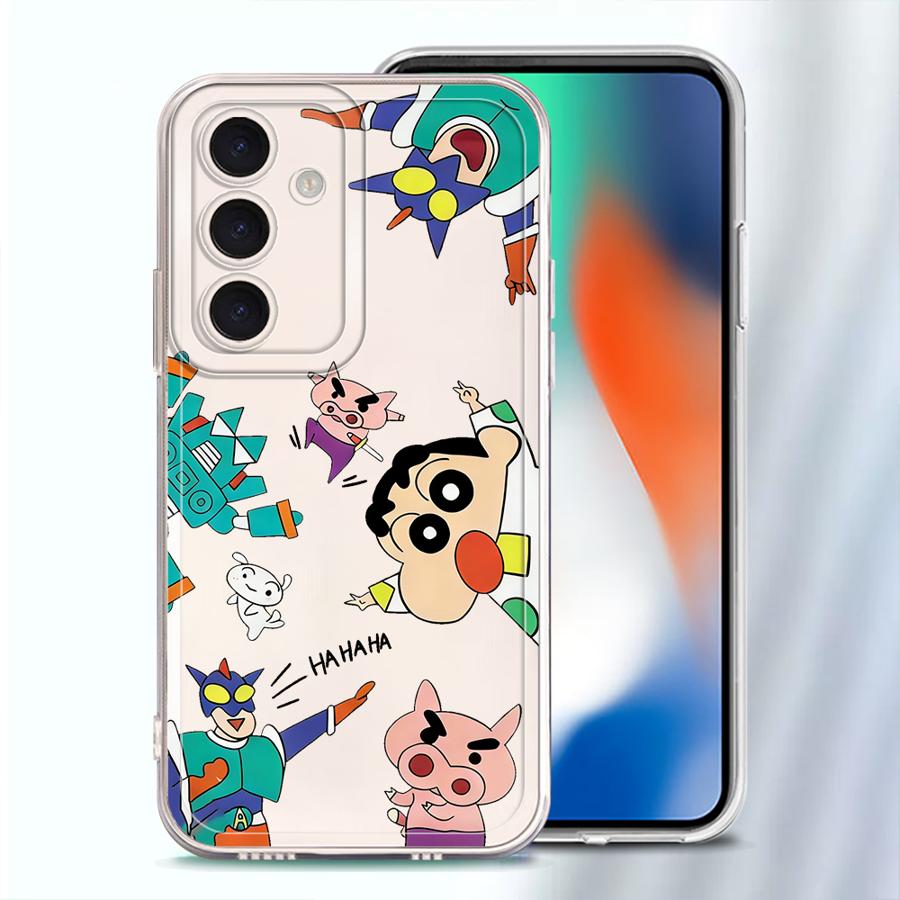 Мультяшные Карандаши Шинчан Чехол для Телефона для Samsung Galaxy A52 A31 A54 A15 A14 A16 A26 A24 A33 A52 A36 A13 A56 A50 A34 A35 A25