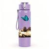 1PC Sleeping Cat Butterfly Art Print 750ml Color Plastic Sports Water Bottle Leakproof Flip Straw Lid Suitable for Sports Office Home Use