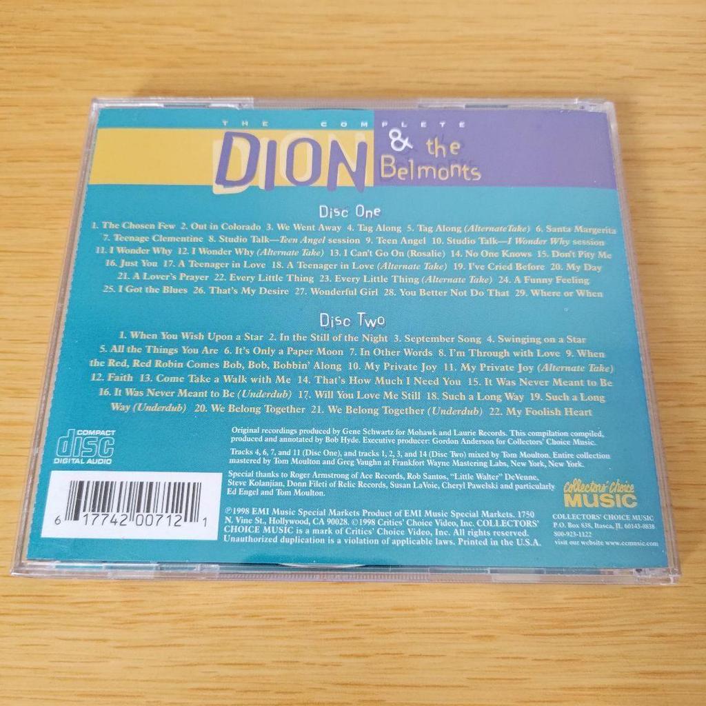 [USED] u-275 THE COMPLETE DION & THE BELMONTS