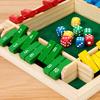 Настольная игра Shut The Box Обучающая игра в кости Стратегическая игра 2-4 игрока Дети Взрослые Семейный вечер Вечеринка Интерактивная деревянная игрушка Закрой коробку