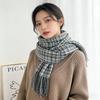 190*70см Клетчатый шарф для женщин Осень Зима Пашмина Шарфы Накидки для холодной погоды Теплый Большой