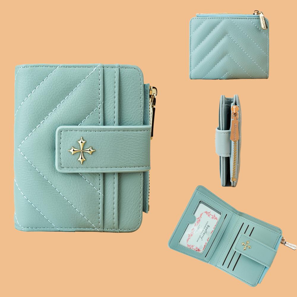 Baellerry Crossbody Wallet With Durable Polyester Lining And Secure Snap Closure For Women