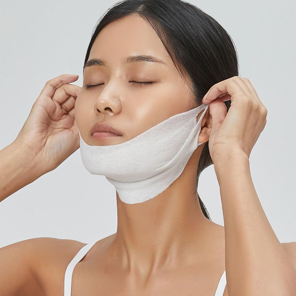 Bella Contour Facelift Neck Wrinkle Lifting V-Line Mask Pack 2 Set + 1 Neck Pack + 1 Neck Cream 7g