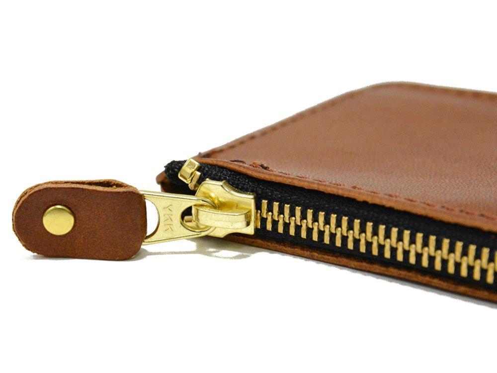 Чехол для монет Tochigi из дубленой кожи, сделано в Японии, 7 цветов, бесплатно, черный (Кожа Тотиги)