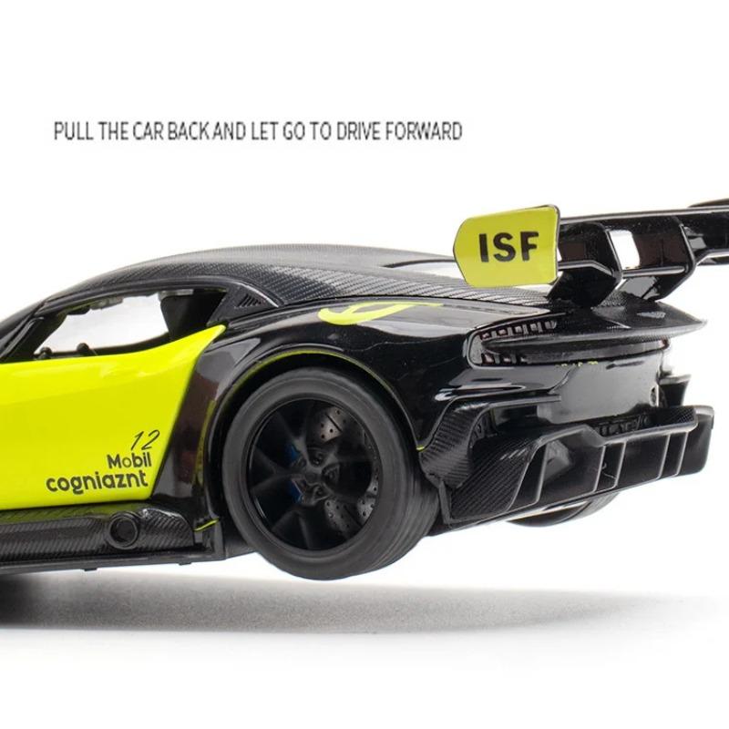 1/32 масштаб Aston Martin VULCAN имитационная модель автомобиля литые металлические игрушечные машинки украшения из сплава звук свет металлический человек Aston Boy детский подарок