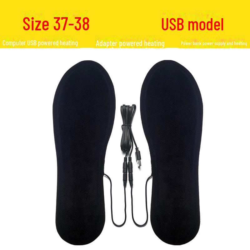 Стельки с подогревом, перезаряжаемые через USB - электрические грелки для ног на всю подошву