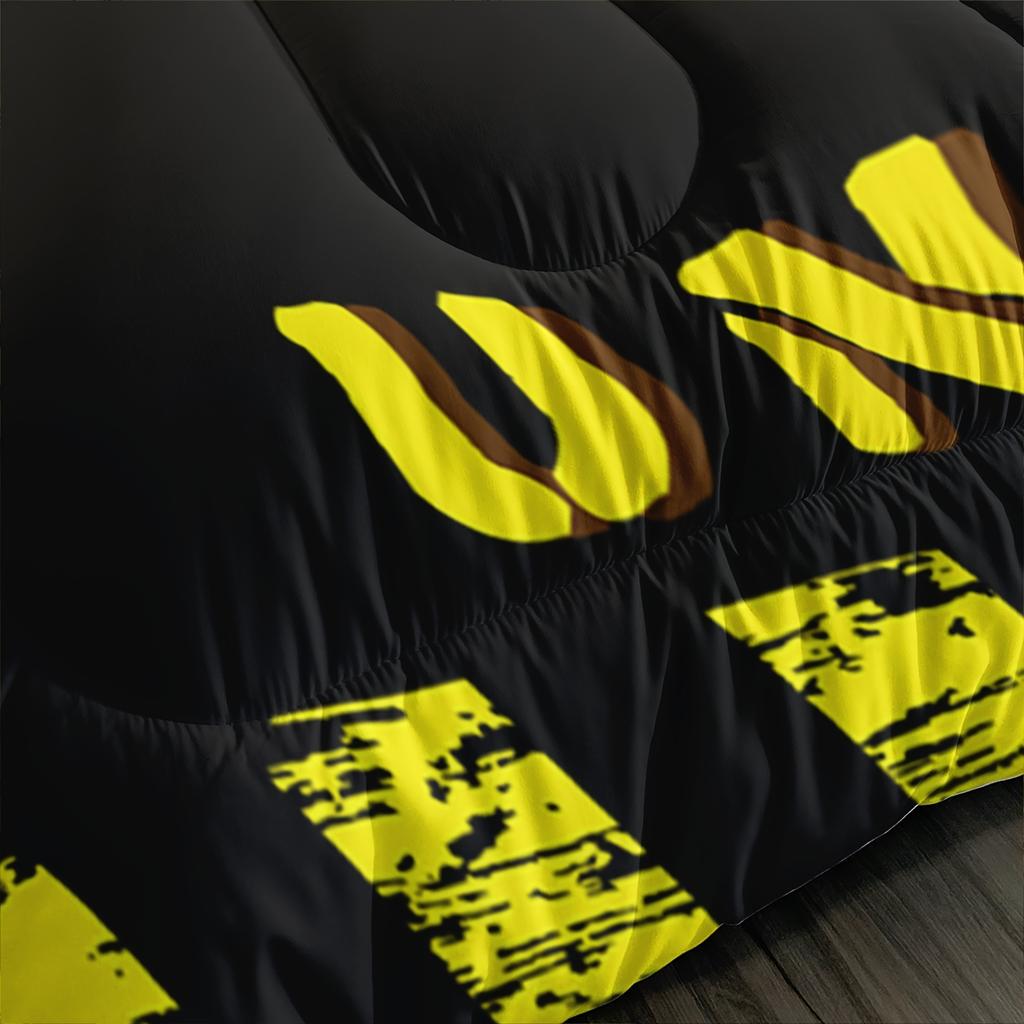 Комплект постельного белья с экскаватором, Постельное белье со строительными грузовиками, Комплект из 3 предметов: Стеганое одеяло с принтом и 2 наволочки