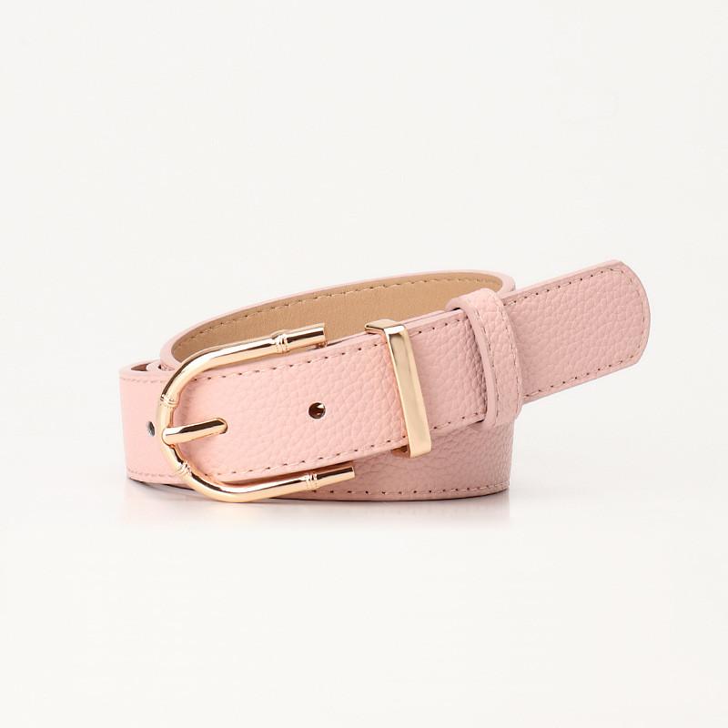 Elegant Faux Leather Belt For Women With Alloy Buckle For Fashion And Office Looks