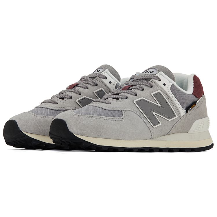 New Balance 574 Arctic Grey Maroon Unisex Sneakers U574KBR