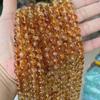 Natural Yellow Citrine Round Beads - DIY Jewelry Accessories