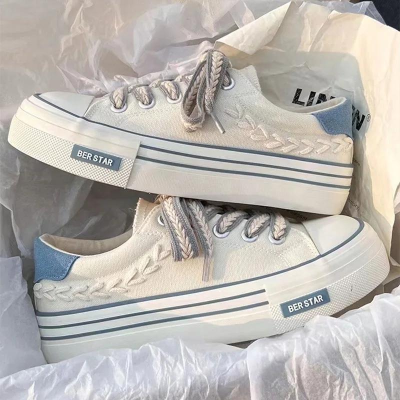 Горячая Распродажа Женская парусиновая обувь Модные повседневные кроссовки Кроссовки для тренировок на открытом воздухе для женщин Платформа Вулканизированная обувь Zapatillas Mujer