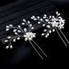 Cross-Border Bride Hair Braiding Handmade Pearl U-Shaped Hairpin Pin Hairware