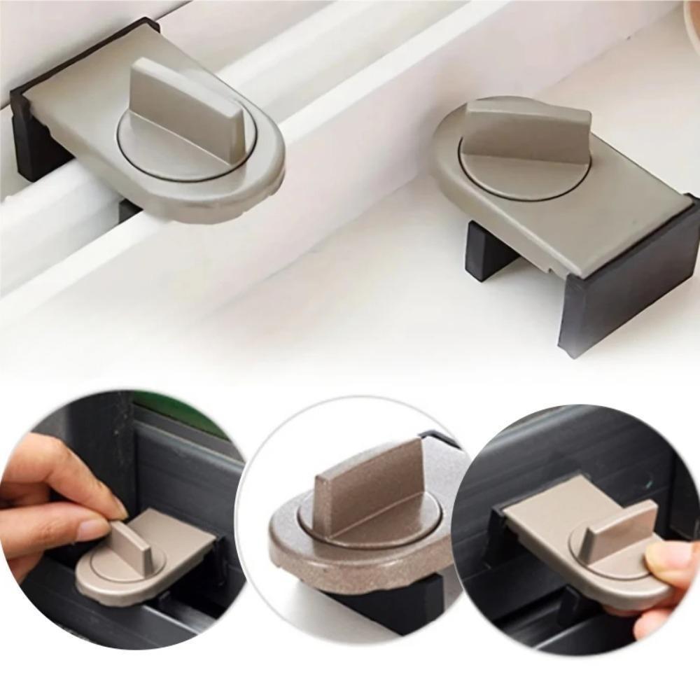 4 Sets Sliding Sash Stopper Cabinet Lock Straps Door Security Anti-theft Lock Sliding Window Door Lock Baby Child Safety Limiter