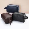 New Makeup Bag Pu Leather Portable Travel Wash Cosmetic Bag Toiletries Organizer Female Storage Handheld Box