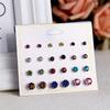 Twelve Pairs Of Earrings Crystal Pearl Earrings Set Women's Ladies Earrings