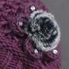 Middle-aged and Elderly Winter Hat Women Plus Velvet Warm Grandma Cotton Hat Winter Mother Knitted Woolen Hat Old Lady Hat