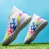 Men's Soccer Shoes TF/FG Non-Slip Turf Soccer Cleats Trend Design Shoes Comfortable High Top Sneaker High Quality Football Boots