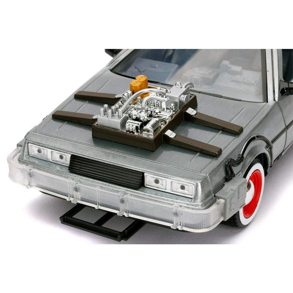 Назад в будущее, часть III, литая машина от JADA TOYS, машина времени DeLorean со светом НАЗАД В БУДУЩЕЕ, ЧАСТЬ III, литая машина от JADA TOYS