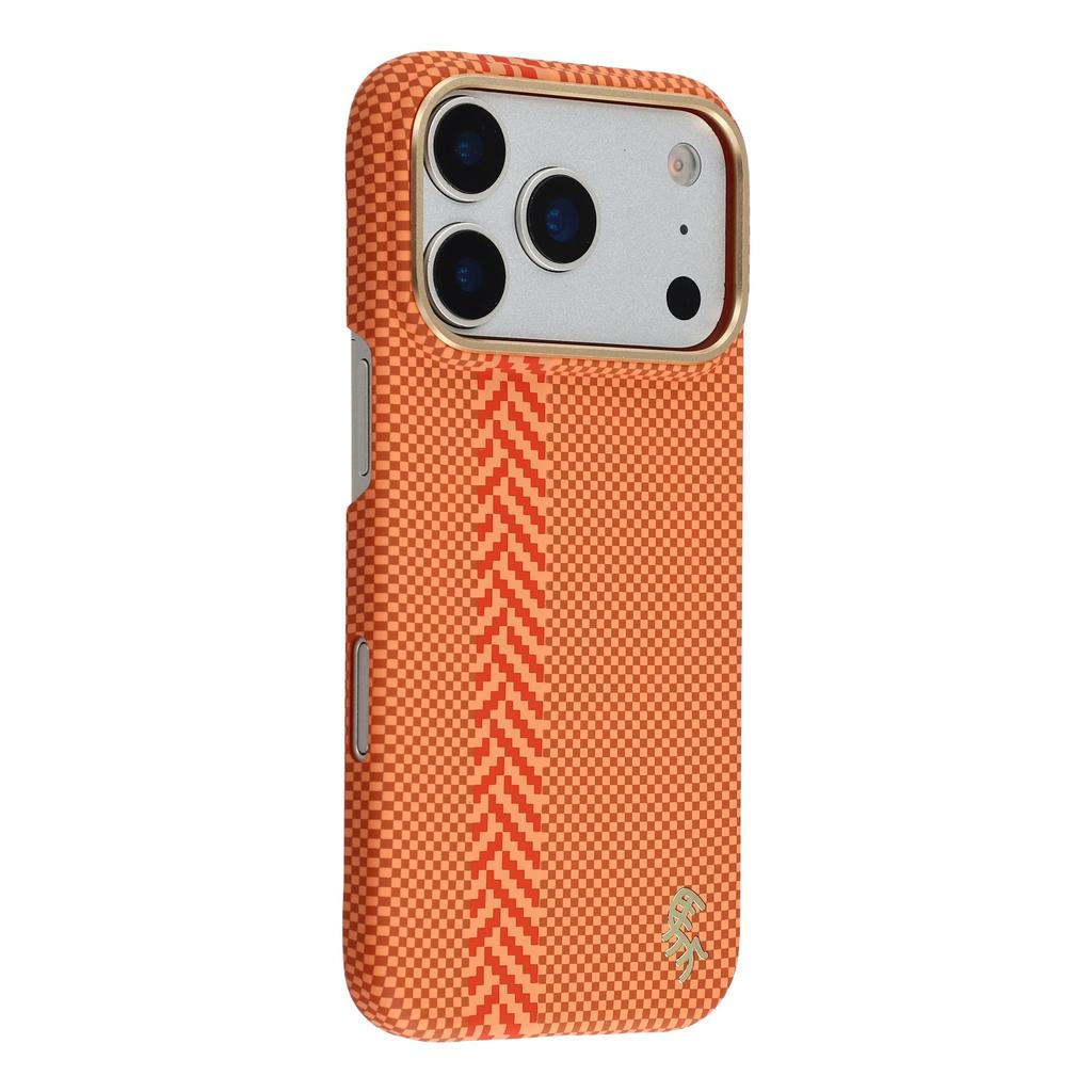 X-LEVEL For iPhone 17 Pro Max Case Compatible with MagSafe Lacquered "Horse" Character Carbon Nanofiber PC Phone Cover