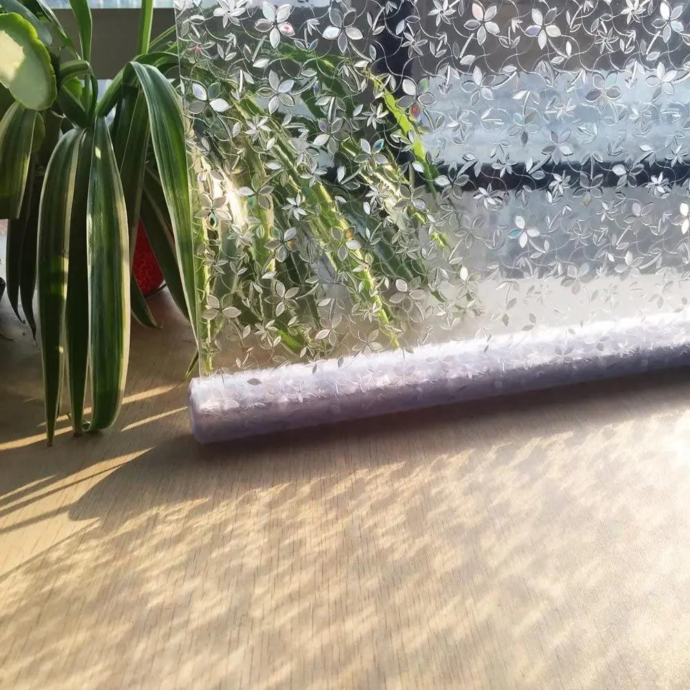 3D Радужная оконная пленка Мозаичное украшение для приватности Статическая самоклеящаяся пленка Блокировка УФ-излучения Терморегулирующие витражные наклейки