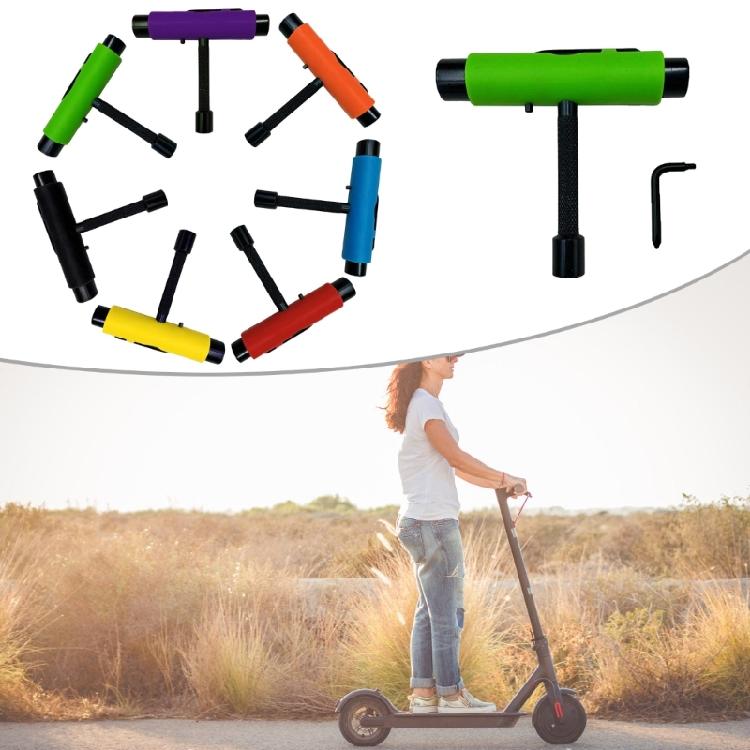 Скейт-инструмент Все в одном T-образные инструменты Инструмент для скейтборда Аксессуар T-образный для скейтборда и L-образный гаечный ключ Головка Отвертка