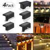 1/2/4PCS LED Solar Step Lamp Path Stair Outdoor Garden Lights Waterproof Balcony Light Decoration for Patio Stair Fence Light