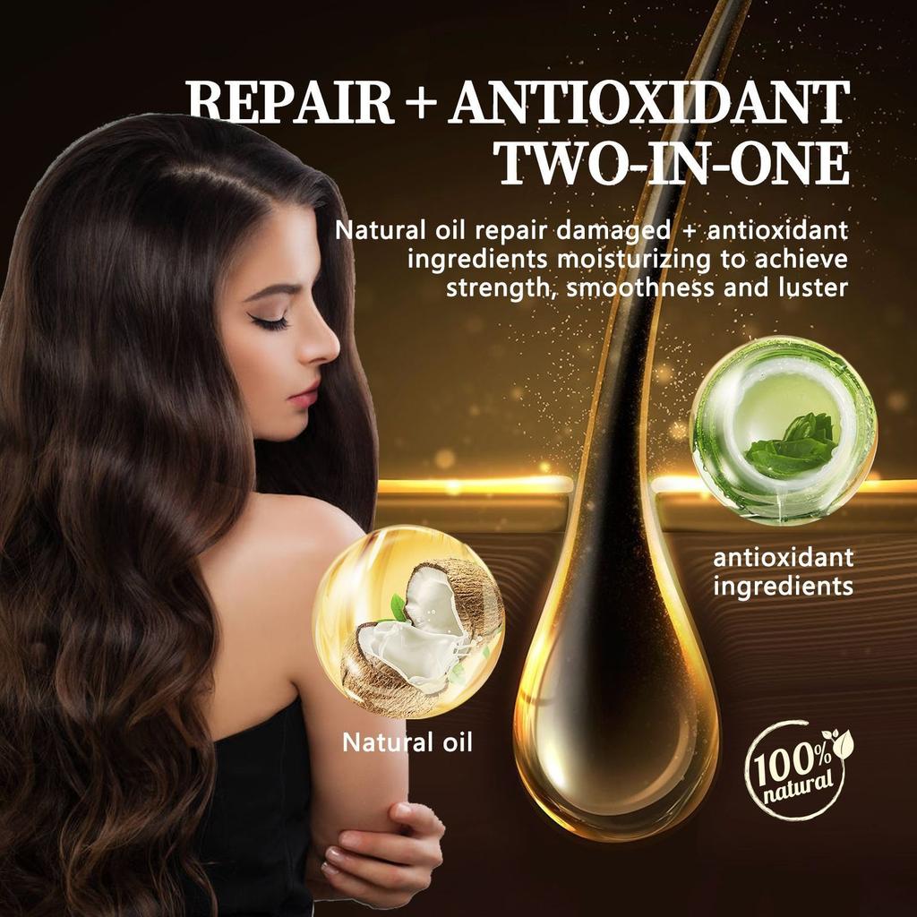 Питательный уход за волосами, шелковистый уход за волосами, блестящий увлажняющий уход за волосами, гладкая маска для волос 50 мл