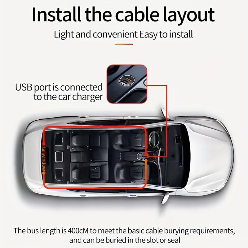 Автомобильный комплект из двух частей USB Dynamic Demon Eye Light, подходящий для внедорожников и грузовиков, светодиодные фонари с крутым дисплеем для автомобилей