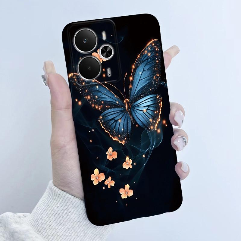 Чехлы Для OPPO Realme 14 14T 5G Чехол Модный Цветок Девушка-Астронавт Дизайн Мягкий Силикон ТПУ Чехол Для Realme14T realme14 Чехол