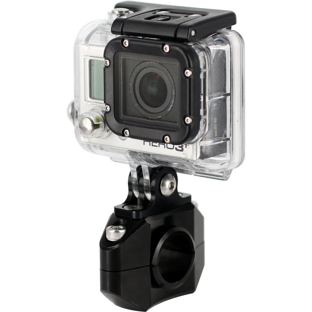 REC-MOUNTS Type 2 Bike Bar Mount for GoPro [REC-B21-GP-BK] (22.2/25.4-26.0mm Black)