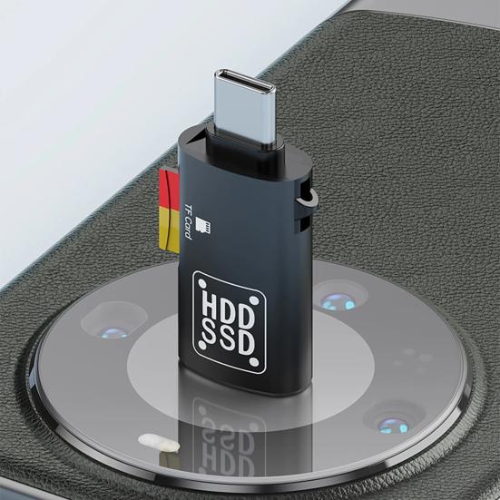 OTG Адаптер 2 в 1 Type-C на USB 3.0 Автомобильный видеорегистратор Картридер для карт TF Высокоскоростная передача данных OTG Флеш-накопитель Картридер для карт мобильного телефона для