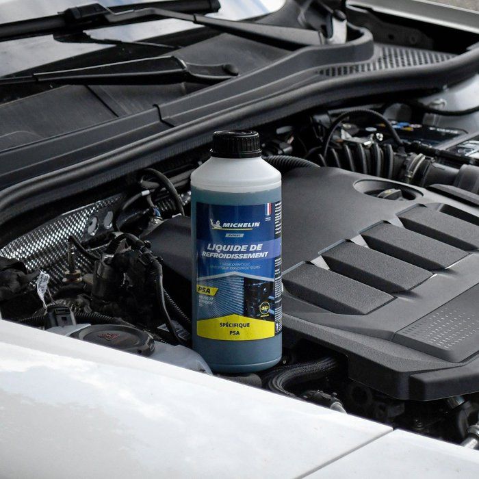 Liquide de refroidissement - MICHELIN - Bleu - Adapté aux normes PSA - 1L