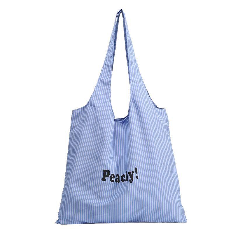 This year's popular summer new large-capacity striped underarm bag with letter print, simple and versatile shoulder bag for women