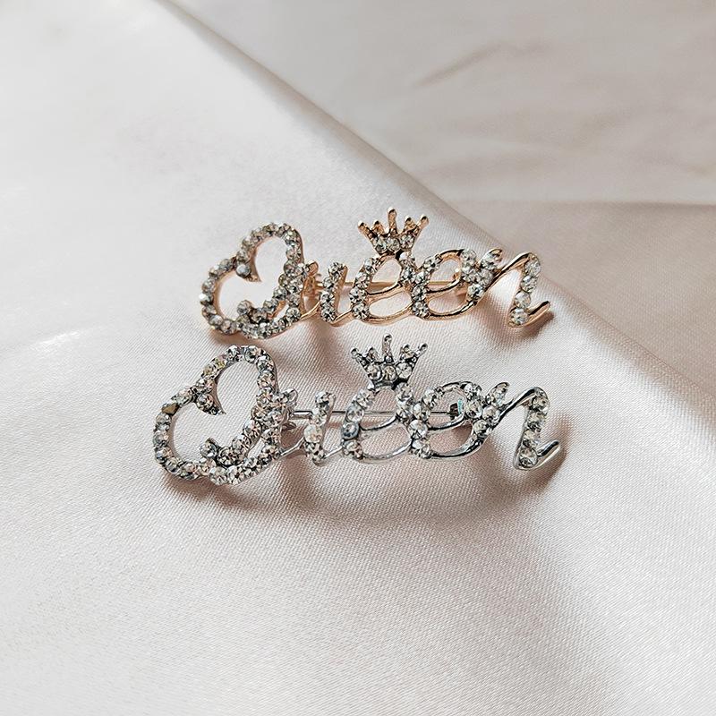 Модные аксессуары, бриллиантовая корона, брошь английской королевы, булавки интернет-знаменитостей, аксессуары для одежды для женщин