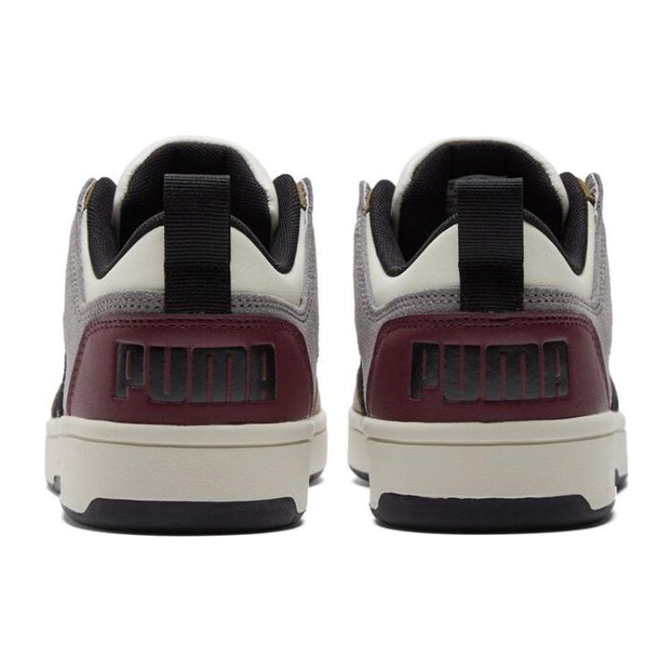 Puma Rebound Layup Lo Sd Casual Low-Top Sneakers Unisex Sneakers Black White Brown 370539-07