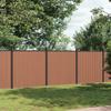VidaXL Brown Fence Panel 526x186 Cm WPC, Garden Fence, Privacy Fence, WPC Fence Panel 3282800