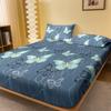 1 Simple Modern Butterfly Printed Matte Fitted Sheet, Bedroom Printed Bed Cover, Bedding (Excluding Pillowcases)