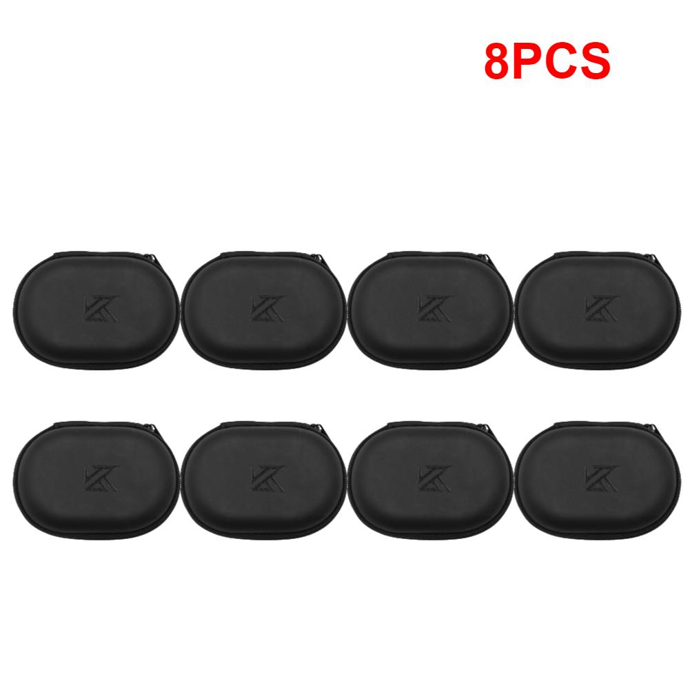 Универсальный Чехол для Наушников Овальная Сумка для Хранения Наушников PU Коробка для Хранения Черный Портативный Держатель Коробка для Хранения Для KZ BA10 AS10 ES4