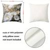 Floral Patterned Throw Pillows With White Flowers Decor Polyester pillowcase, sofa decorative cushion cov Headboard Pillow