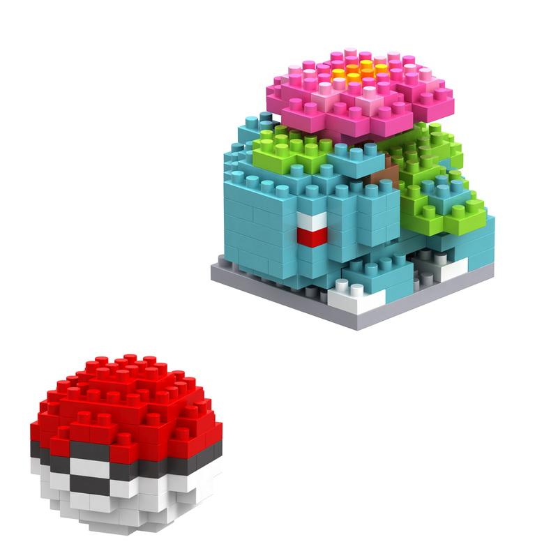 75 Style Pokemon Building Blocks Assembly Anime Picachu Charizard Doll Blastoise Bulbasaur Gengar Bricks Toy For Kid Gift
