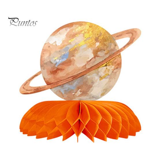 9 шт. Планета в форме сот, центральные украшения для стола в стиле космической солнечной системы, бумажные соты для дня рождения детей