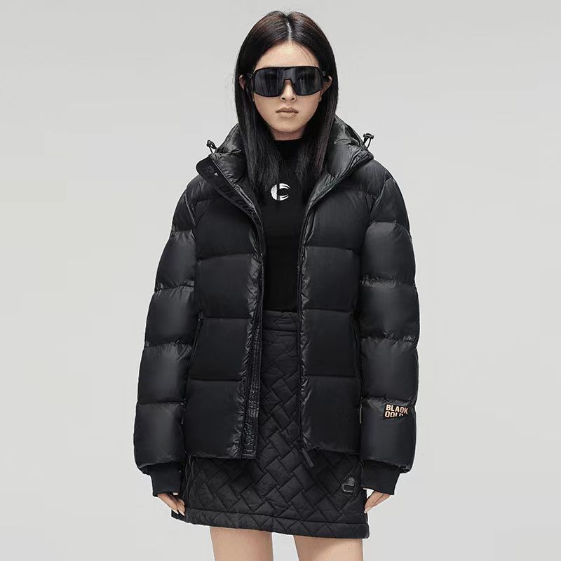 Осенние и зимние черные золотые пуховики для мужчин и женщин, модные свободные утолщенные куртки и куртки