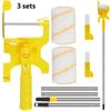 1/3 Sets Paint Edger Roller Brush Hand-held Clean-Cut Paint Edger Roller Brush Portable Wall Paint Edger Tool for Door Window