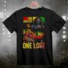 Футболка с принтом Боба Марли One Love Регги-группа Черный S3XL Унисекс