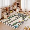Милый игровой детский ковер ПВХ нескользящий коврик для пола Детский игровой коврик Коврики для ног у кровати в спальне Ковры для гостиной для украшения дома