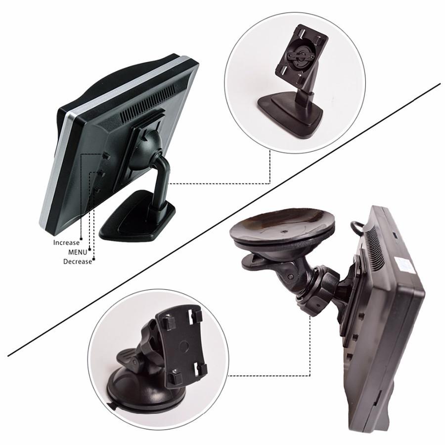 5-дюймовый автомобильный монитор TFT LCD HD цифровой +8LED HD динамическая траектория автомобильная камера заднего вида для парковки задним ходом водонепроницаемый